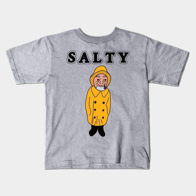 Salty Old Sailor Kids T-Shirt by Alissa Carin